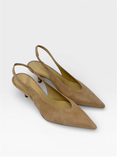 Décolleté Slingback in Camoscio Beige IL LACCIO | B35CAMOSCIOLEGNO
